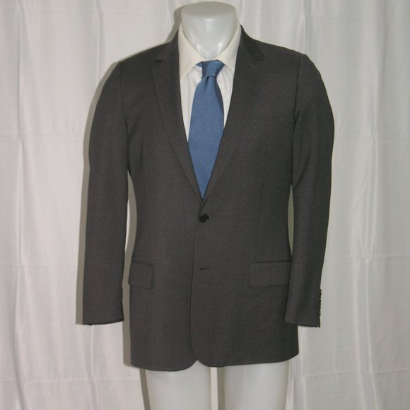 Dior Homme SS2010 Solid Gray Two Suit Jacket